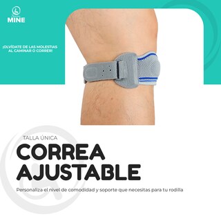 Foto 3 | Banda Rotuliana Con Silicon Patelar (talla Universal, Gris) | Cinta Rotuliana (verde)
