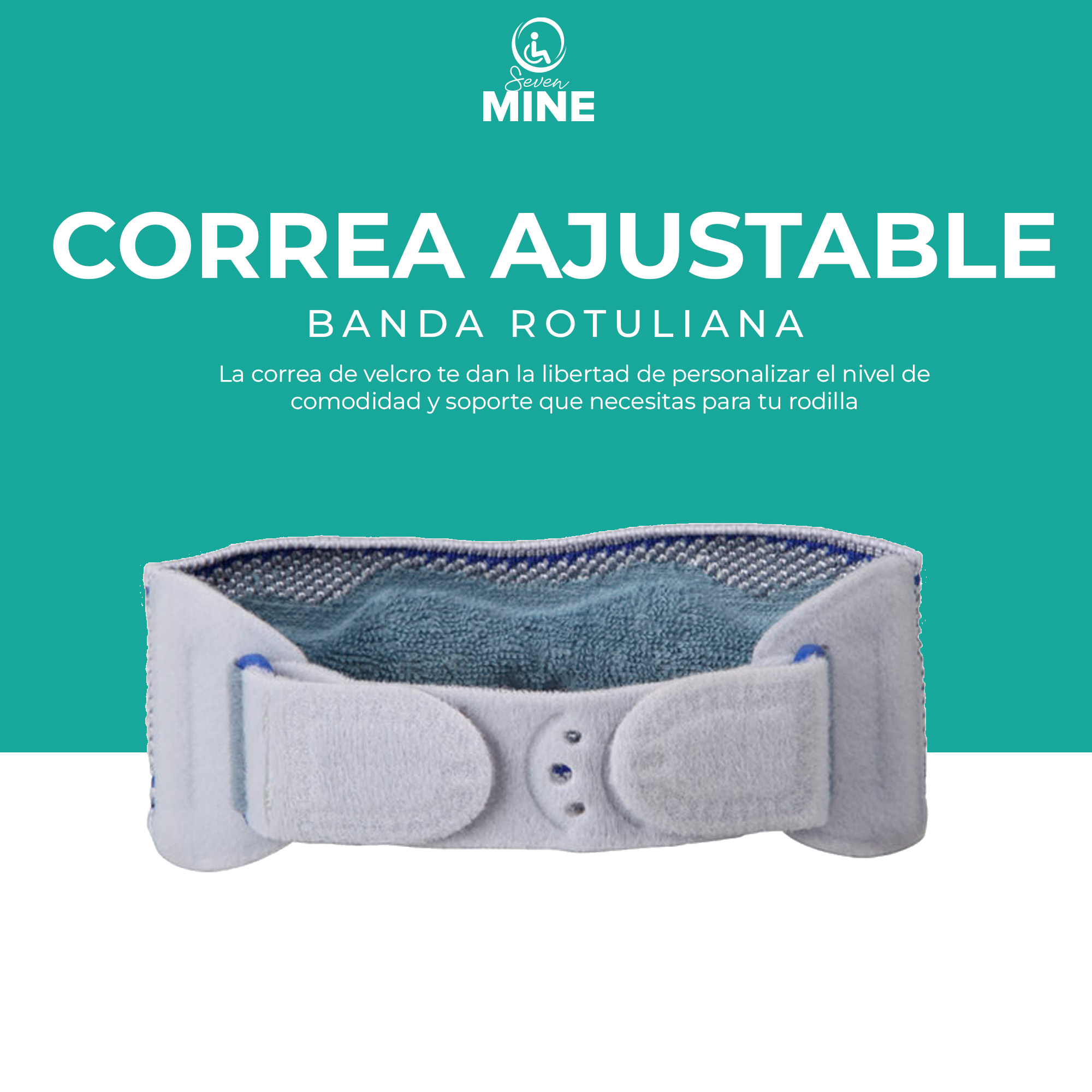 Foto 5 pulgar | Banda Rotuliana Con Silicon Patelar (talla Universal, Gris) | Cinta Rotuliana (verde)