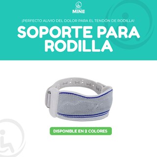 Foto 5 | Banda Rotuliana Con Silicon Patelar (talla Universal, Gris) | Cinta Rotuliana (verde)