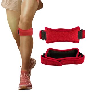Foto 1 | Banda Rotuliana Patelar [1 Pza, Talla Única, Rodillera Rotuliana Para Correr, Saltar, Sentadillas Color Rojo