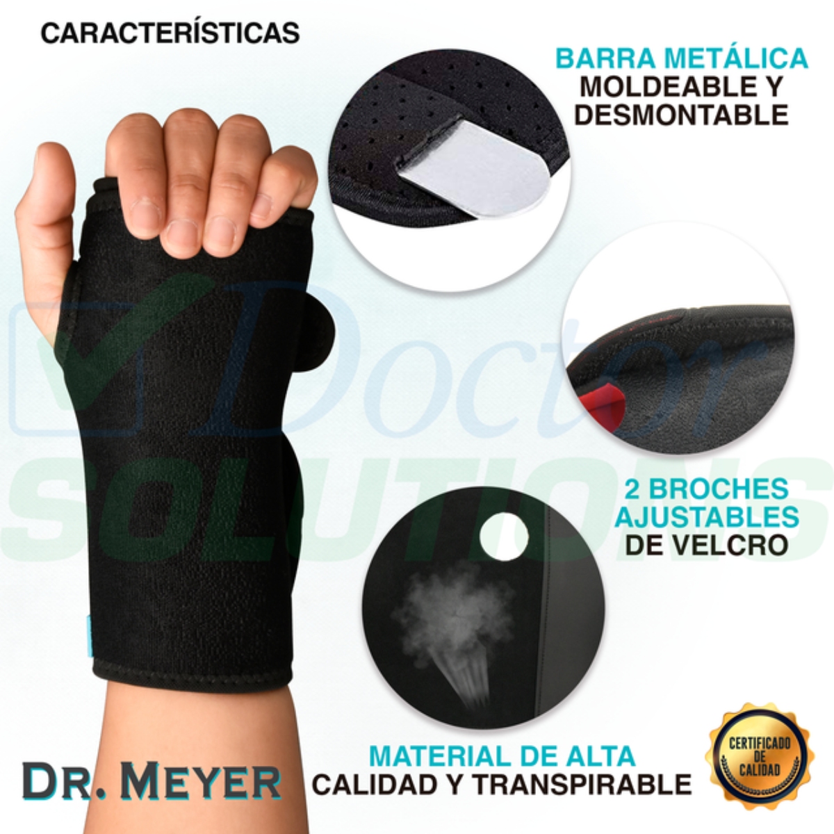 Foto 5 pulgar | Muñequera Ortopédica Dr. Meyer con Férula Para Túnel Carpiano Mano Izquierda