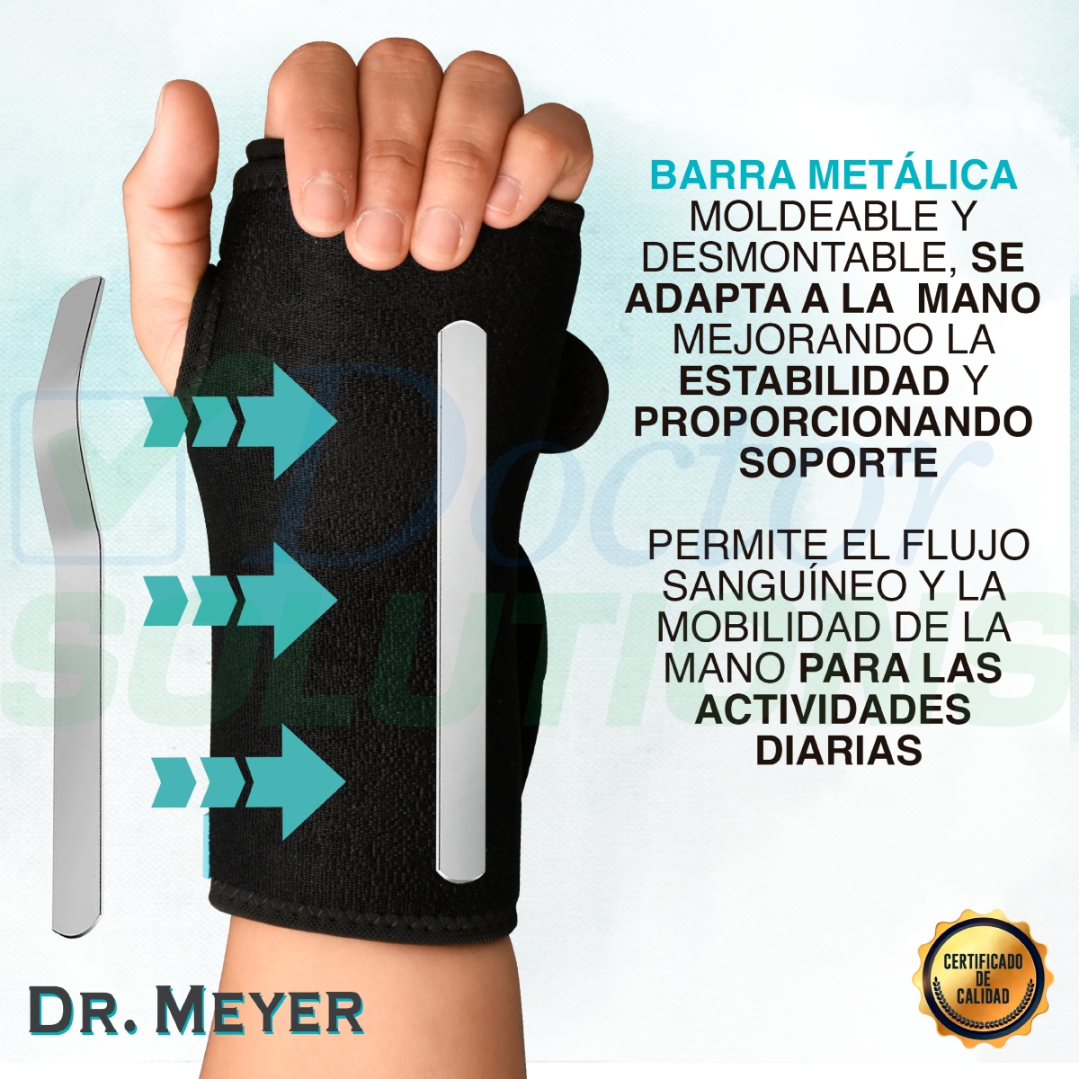 Foto 6 pulgar | Muñequera Ortopédica Dr. Meyer con Férula Para Túnel Carpiano Mano Izquierda