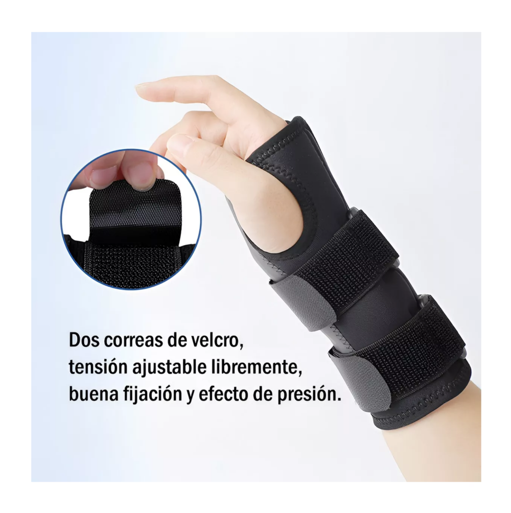Foto 6 pulgar | Férula Muñeca Cómoda Vendaje Ajustable, Muñequera Ortopédica, Mano Izquierda. Belug Negra