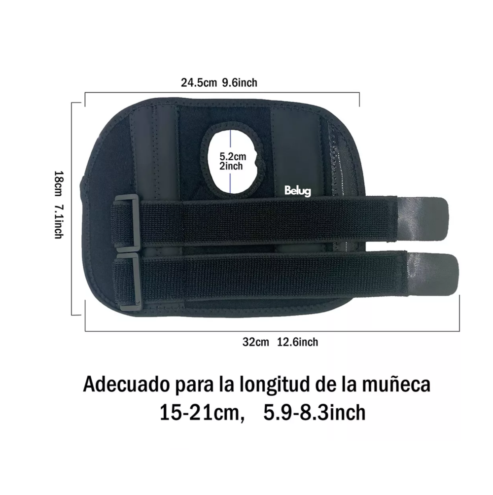 Foto 4 pulgar | Férula Muñeca Cómoda Vendaje Ajustable, Muñequera Ortopédica,  Mano Derecha Negra. Belug, Negro