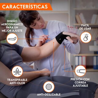 Foto 2 | Muñequera Ortopédica Para Artritis Eo Safe Imports Esi-14533 Negro