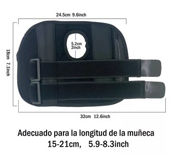 Foto 3 | Férula Muñeca Comoda Vendaje Ajustable Lab.g,muñequera Ortopedica Mano Derecha Negra