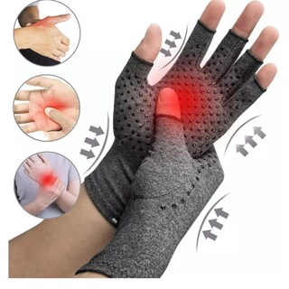 Foto 3 | Guantes Artritis Reumatoide Térmicos Compresión Alivia Dolor Talla M Eo Safe Imports Esi-13642-1 Gris