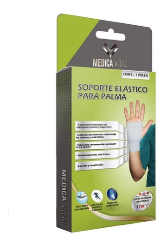 Foto 2 pulgar | Soporte Elástico Palma Transpirable 320111 Medica Vital