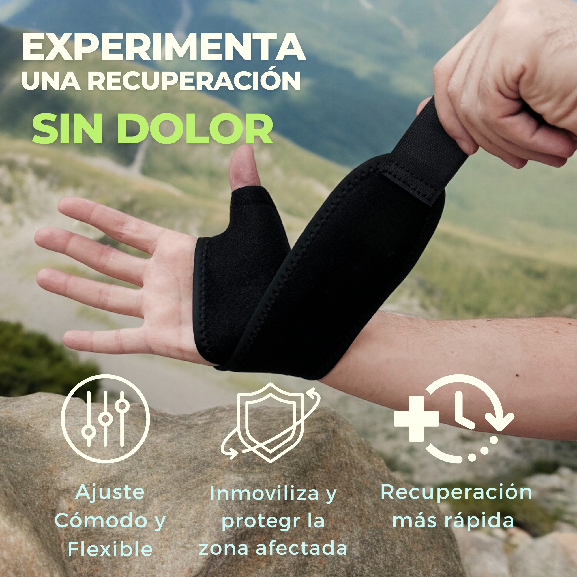 Foto 4 | Muñequera Boomerang Con Soporte En El Pulgar (talla Universal - Ambidiestra) Ferula