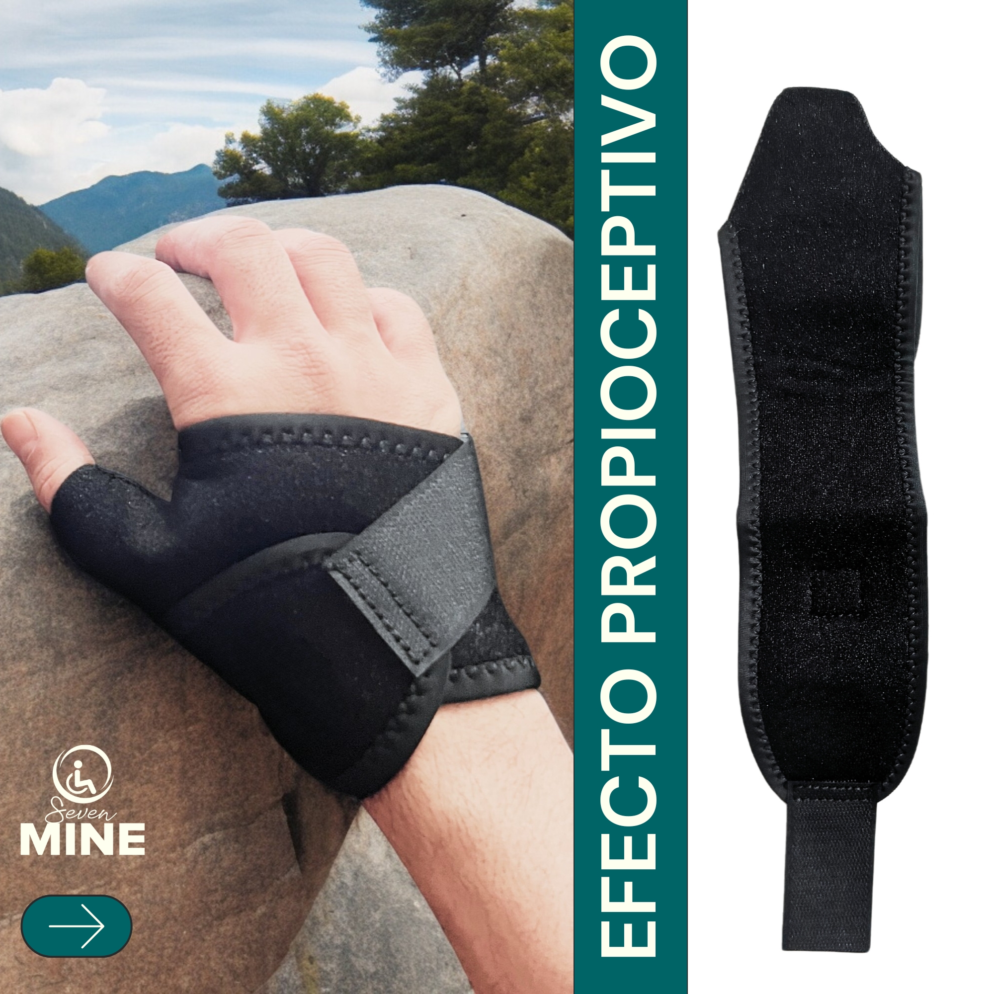 Foto 6 | Muñequera Boomerang Con Soporte En El Pulgar (talla Universal - Ambidiestra) Ferula