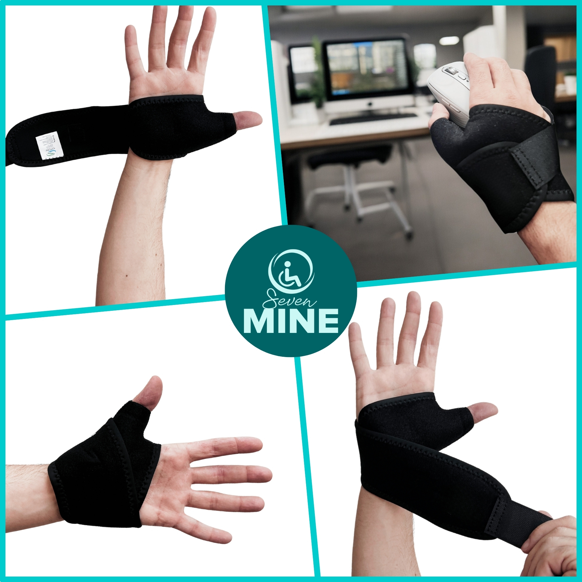 Foto 7 | Muñequera Boomerang Con Soporte En El Pulgar (talla Universal - Ambidiestra) Ferula