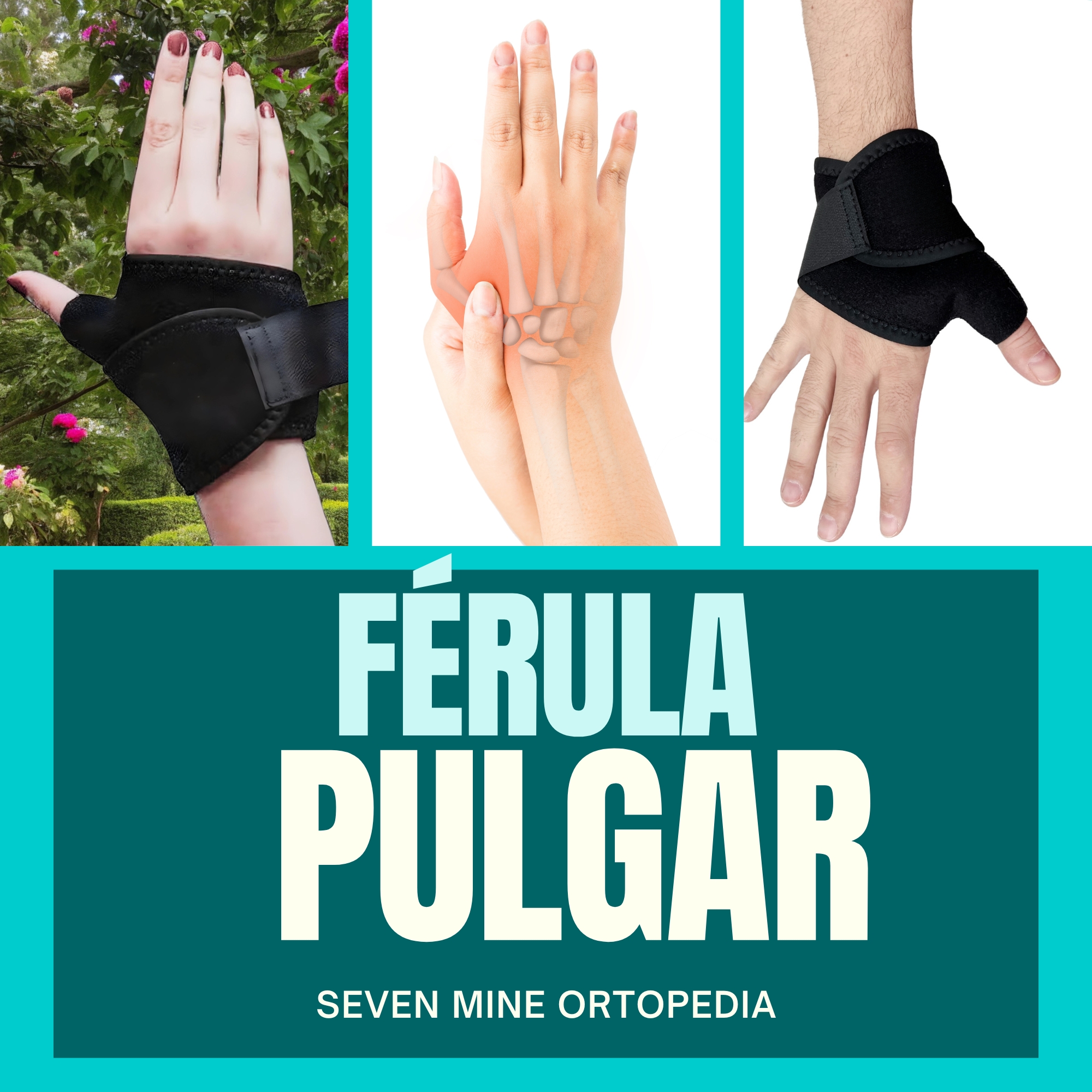 Foto 9 pulgar | Muñequera Boomerang Con Soporte En El Pulgar (talla Universal - Ambidiestra) Ferula