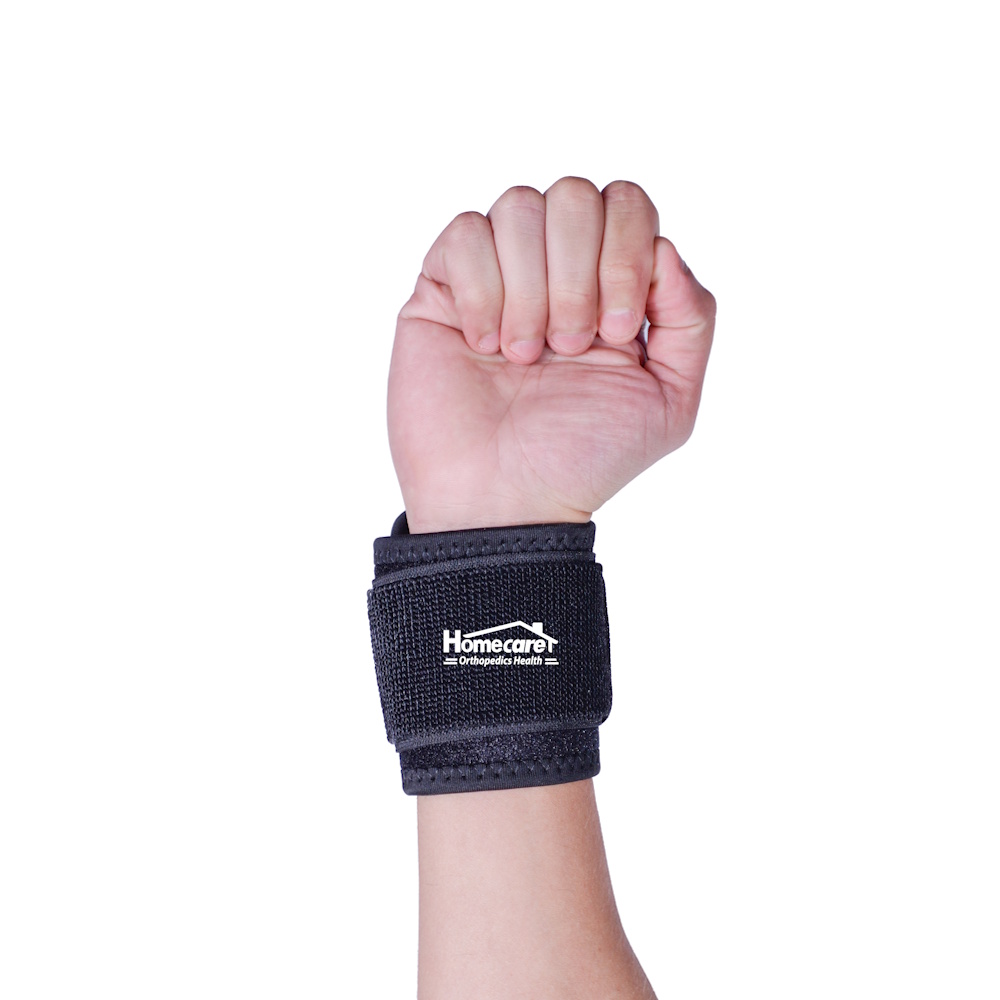 Foto 2 | Muñequera Ajustable Neopreno Negra Transpirable Homecare