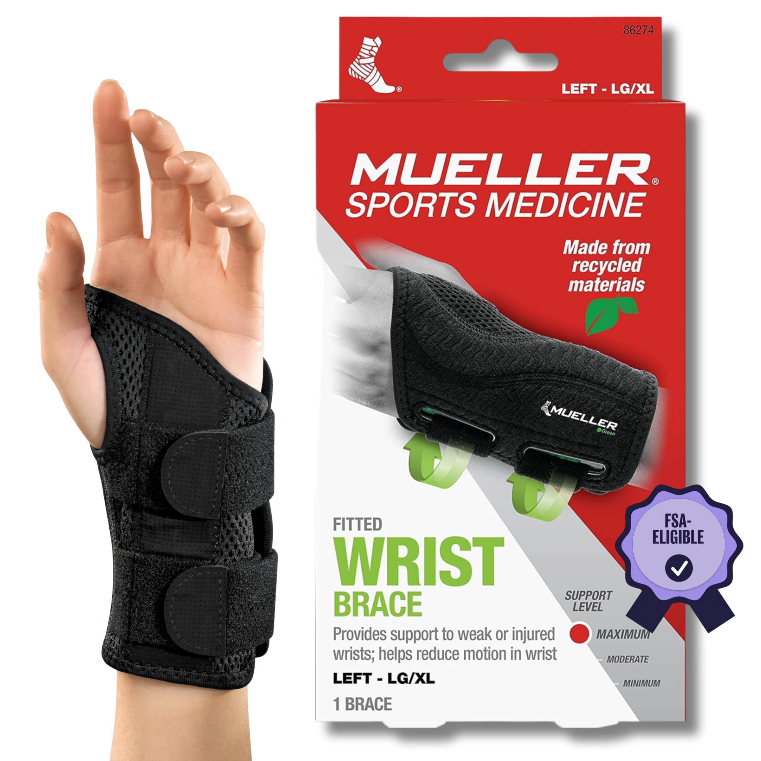 Foto 2 pulgar | Muñequera Mueller Sports Medicine Verde Para Túnel Carpiano - Venta Internacional.