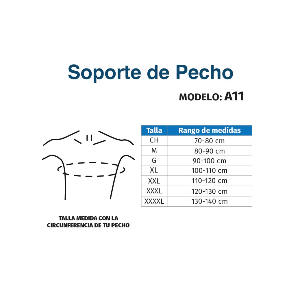 Foto 5 | Faja para Pecho Genérico A11 color Gris