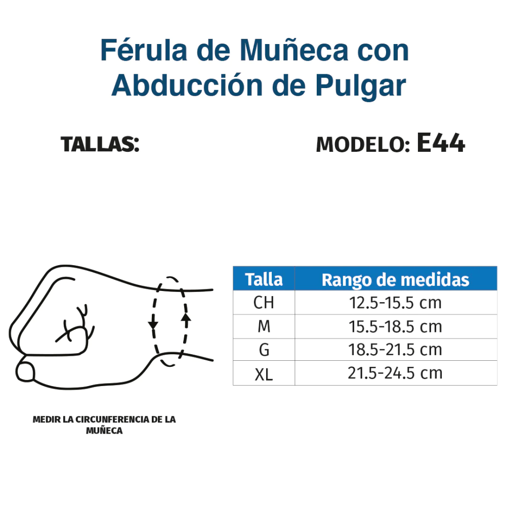 Foto 5 | Férula para Muñeca Tynor E44 color Negro Ambidiestra Órtesis con Abducción Pulgar