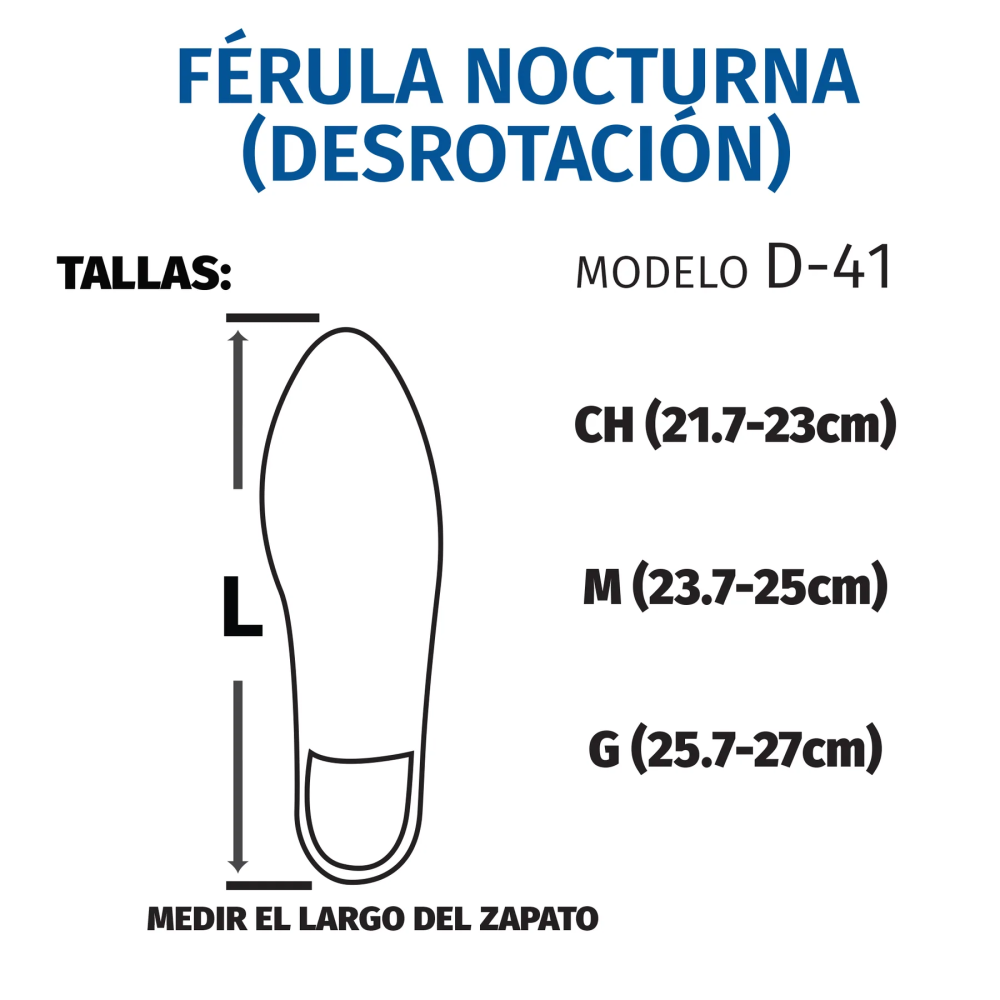 Foto 8 pulgar | Férula Tynor Nocturna de Desrotación Flexión Plantar D41