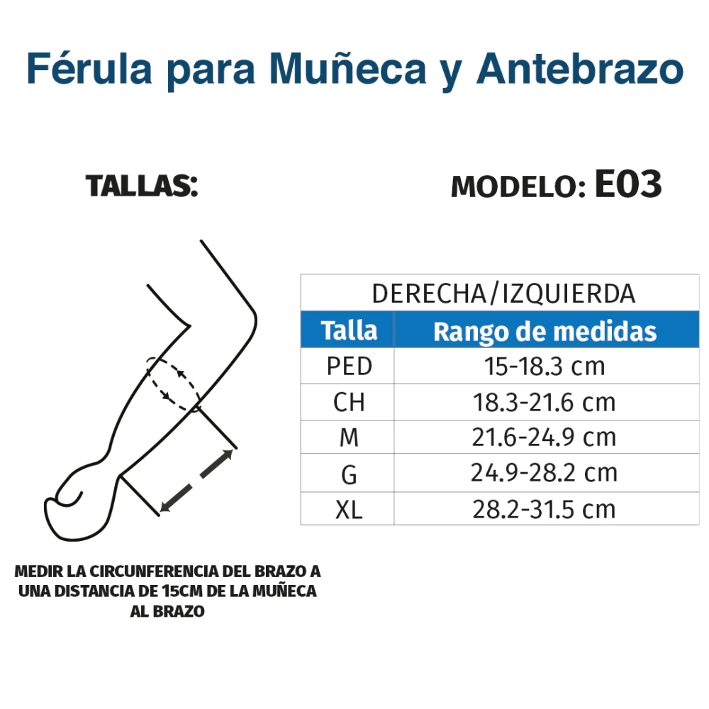 Foto 3 pulgar | Férula Ortopédica Muñeca y Antebrazo Derecho Pediátrica Tynor E03