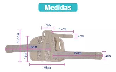 Foto 4 | Set De 2 Férulas Flexibles Y Transpirables Para Artritis Y Lesiones color Beige