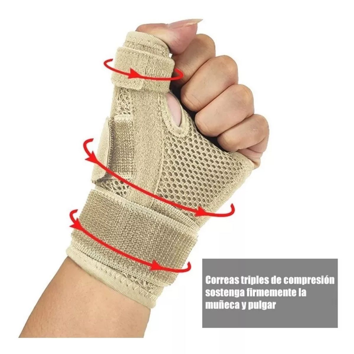 Foto 5 | Par De Férulas Flexible Para Pulgar Soporte Transpirable Contra Artritis