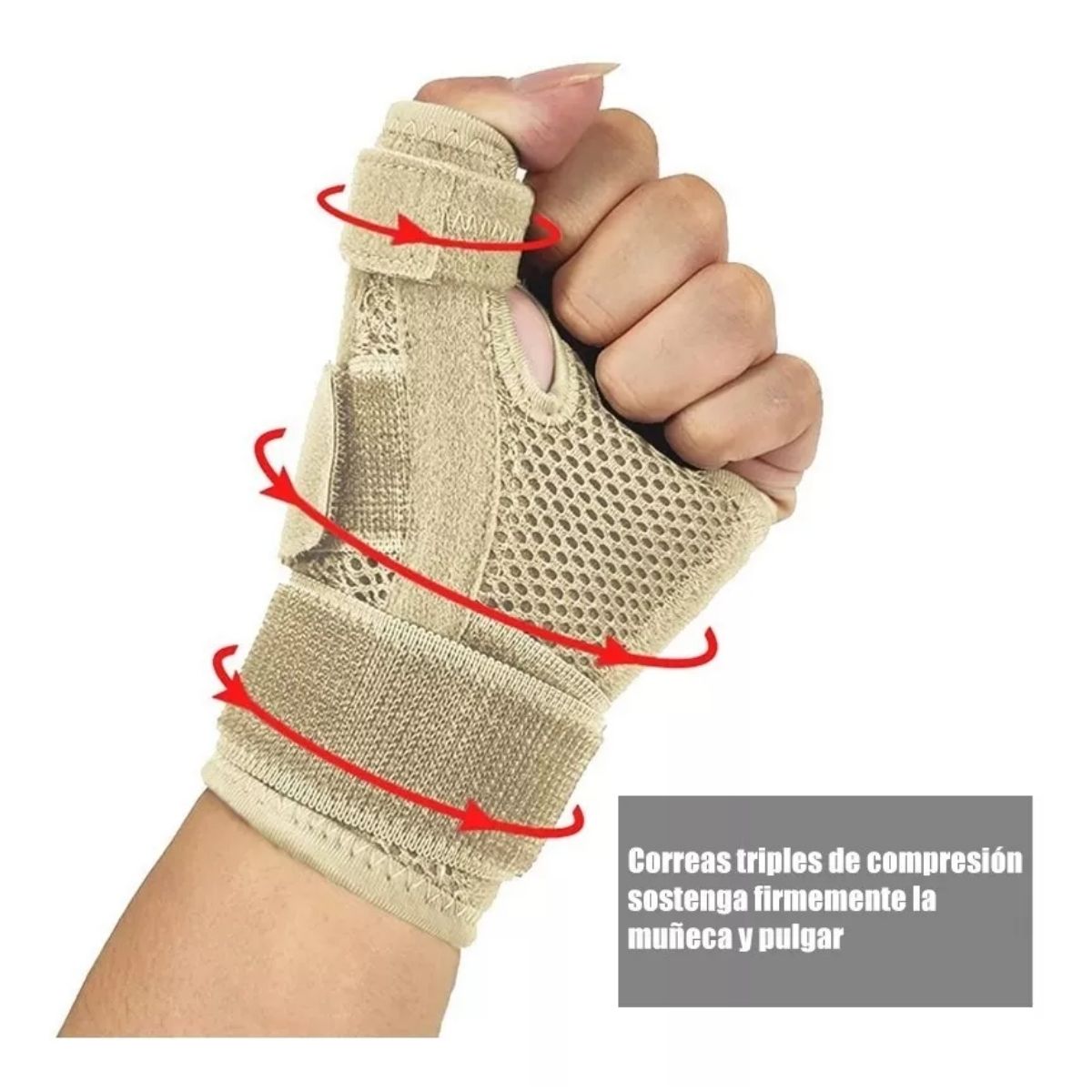 Foto 6 pulgar | Férula Flexible Para Pulgar Soporte Transpirable Contra Artritis