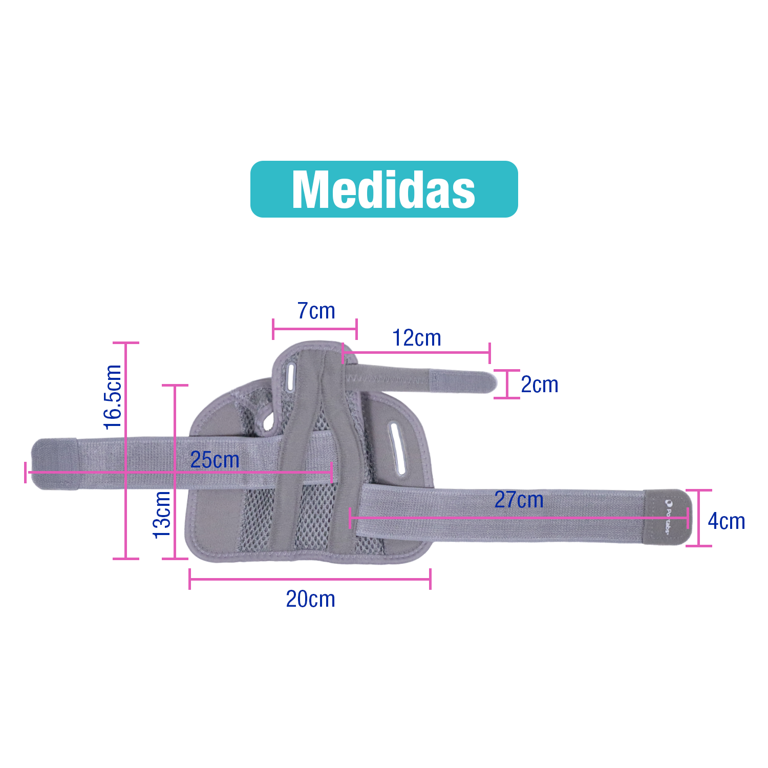 Foto 5 pulgar | Férula Flexible Y Transpirable Para Artritis Y Lesiones Color Gris
