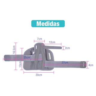 Foto 4 | Férula Flexible Y Transpirable Para Artritis Y Lesiones Color Gris