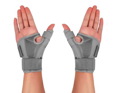 Foto 1 | Set De 2 Férulas Flexibles Y Transpirables Para Artritis Y Lesiones Color Gris