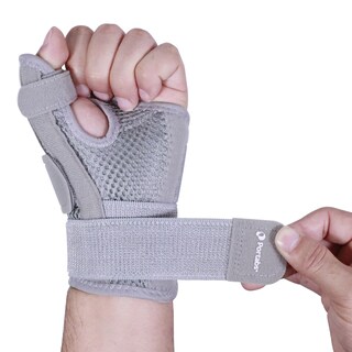 Foto 2 | Set De 2 Férulas Flexibles Y Transpirables Para Artritis Y Lesiones Color Gris