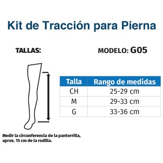 Foto 5 | Kit Tracción Cabestrillo para Pierna Ortopedia G05 Tynor