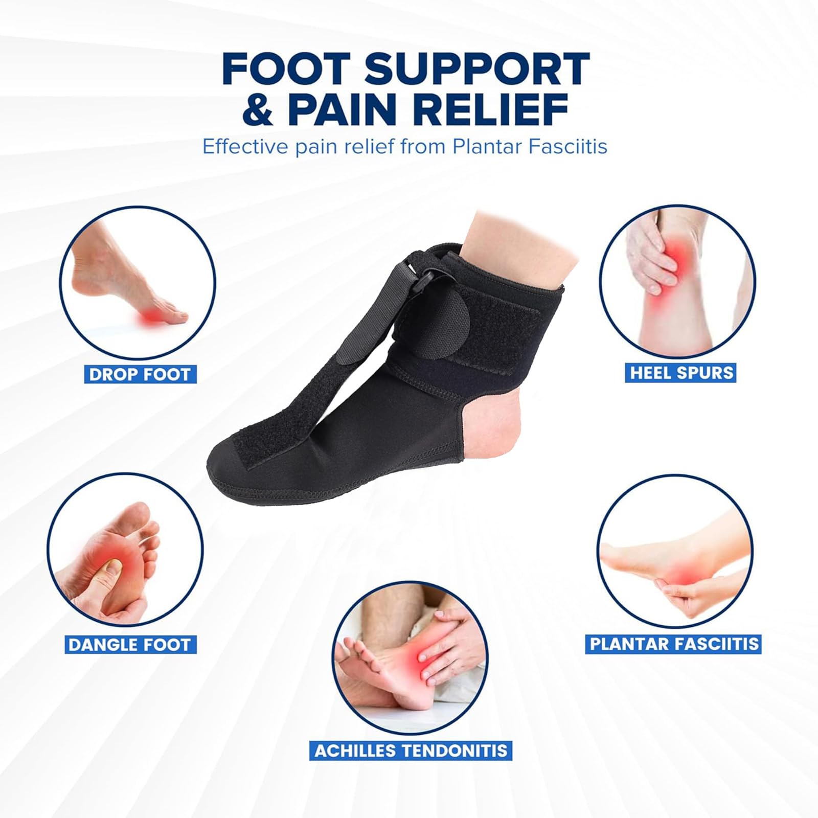 Foto 5 pulgar | Night Splint + Calcetines Para Aliviar La Fascitis Plantar Pentel - Venta Internacional.