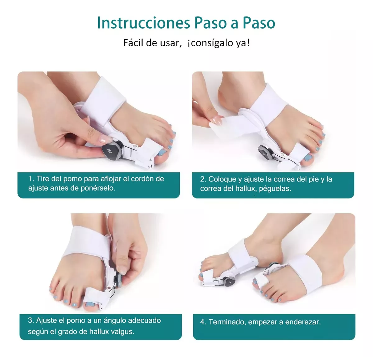 Foto 3 pulgar | Corrector De Juanetes Sistema Quick-fit: Alivio Y Ajuste De Angulos (talla Universal)