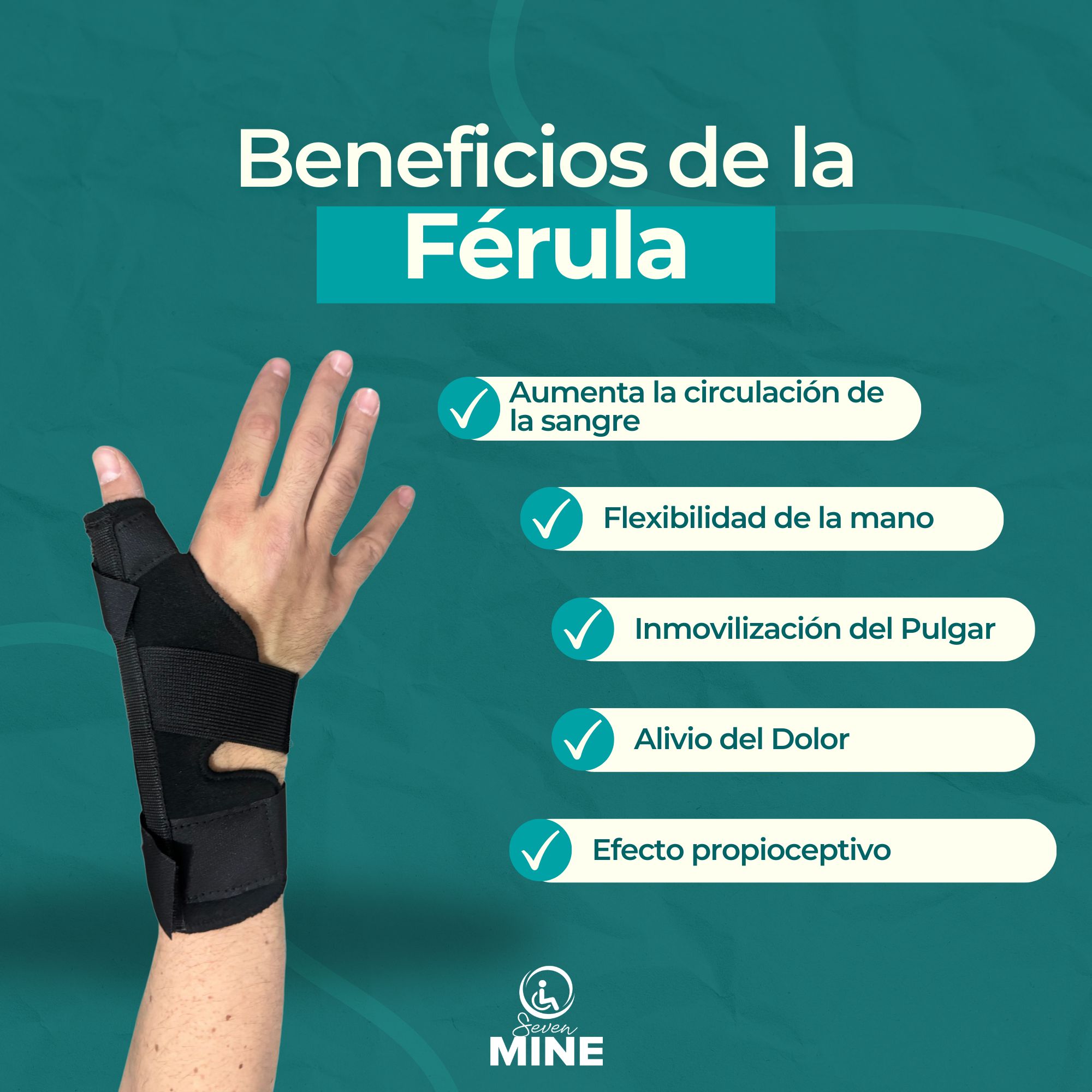 Foto 7 pulgar | Férula para Pulgar Corta Talla Universal SC Super Confort