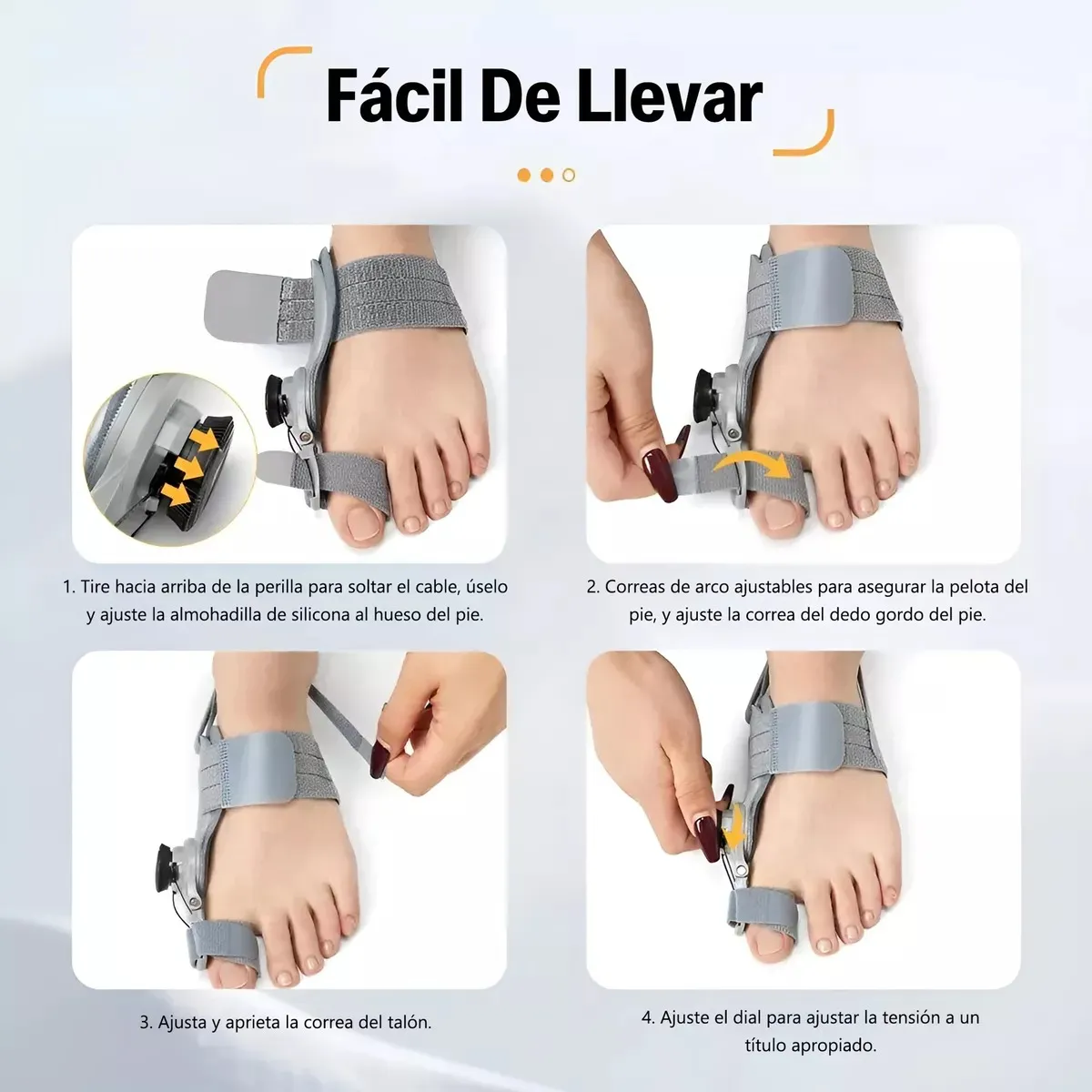 Foto 5 pulgar | Corrector De Juanetes Ajustable Férula Único Dedo Del Pie Eo Safe Imports Esi-19920 Gris