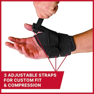 Foto 4 | Soporte Para Pulgar Mueller Sports Medicine Ajustable A La Medida Negro - Venta Internacional.