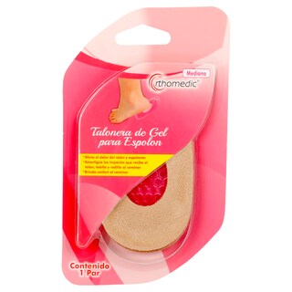 Foto 2 | Talonera de Gel con Tela Orthomedic Rosa