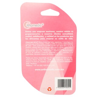 Foto 3 | Talonera de Gel con Tela Orthomedic Rosa
