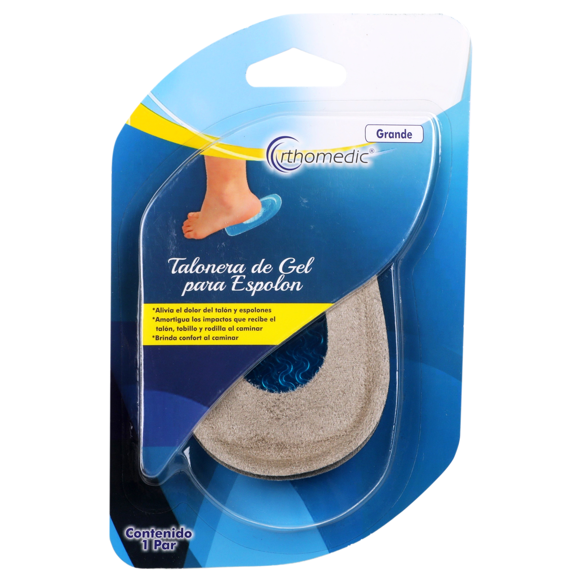Foto 2 | Talonera de Gel con Tela Orthomedic Azul