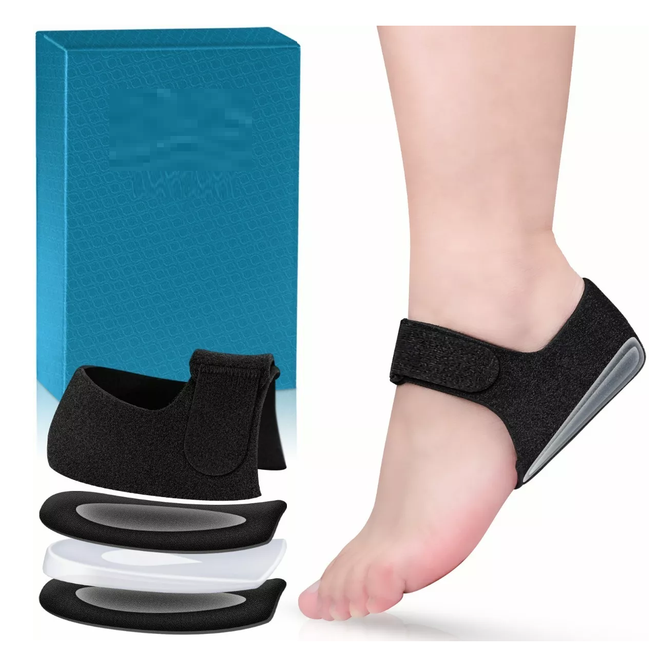Foto 4 pulgar | Pefetis Protectores De Taloneras Para Alivio De Talón Dolor Negro