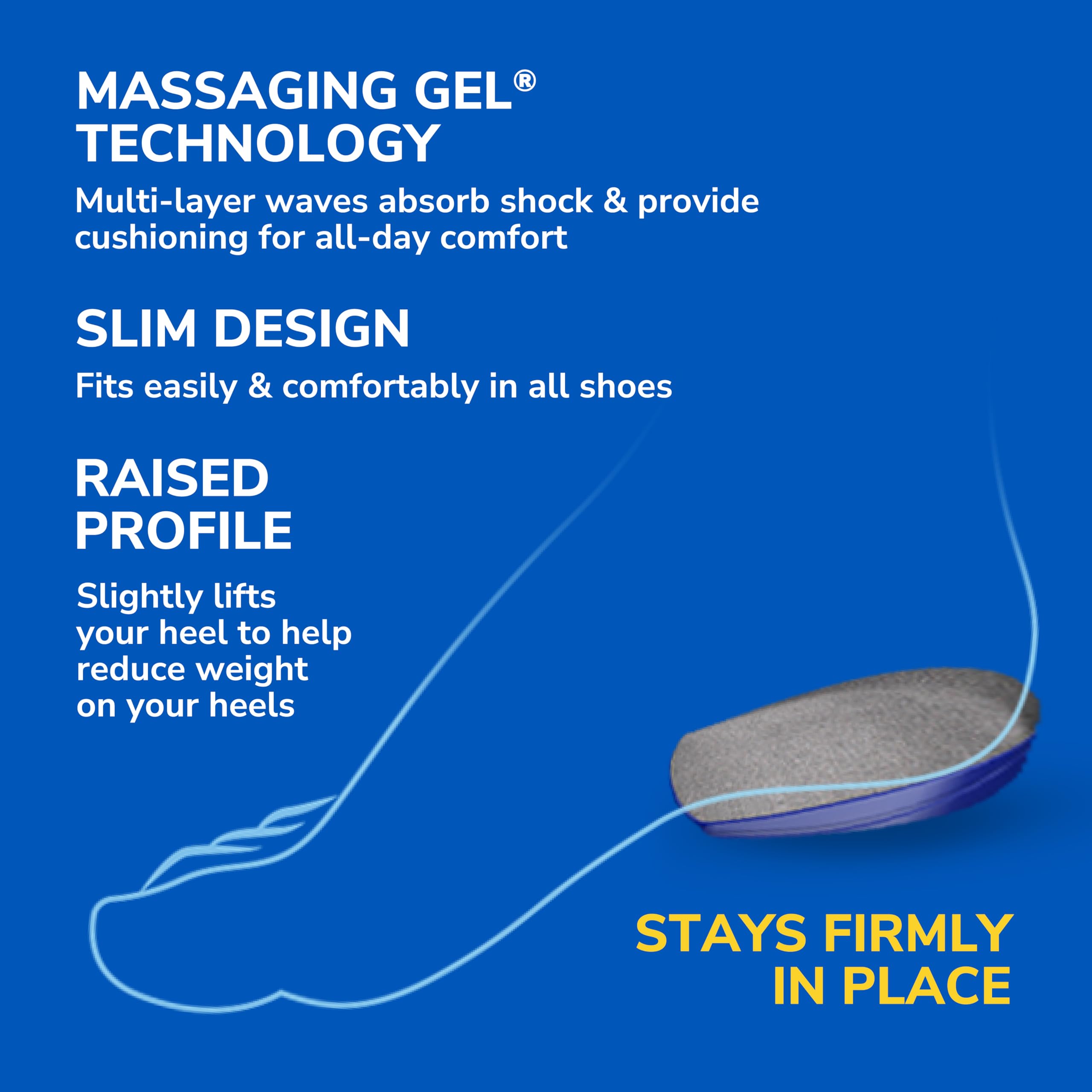 Foto 6 pulgar | Almohadillas Para Talones Dr. Scholl's Con Gel De Masaje Advanced - Venta Internacional.