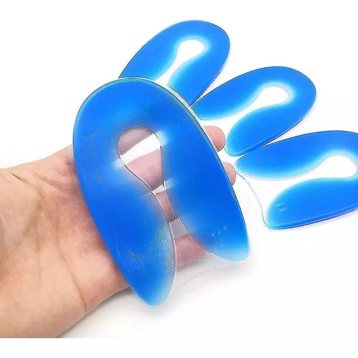 Foto 5 pulgar | 1 Par Talonera Forma U Plantillas Ortopédicas Gel Calcáneo