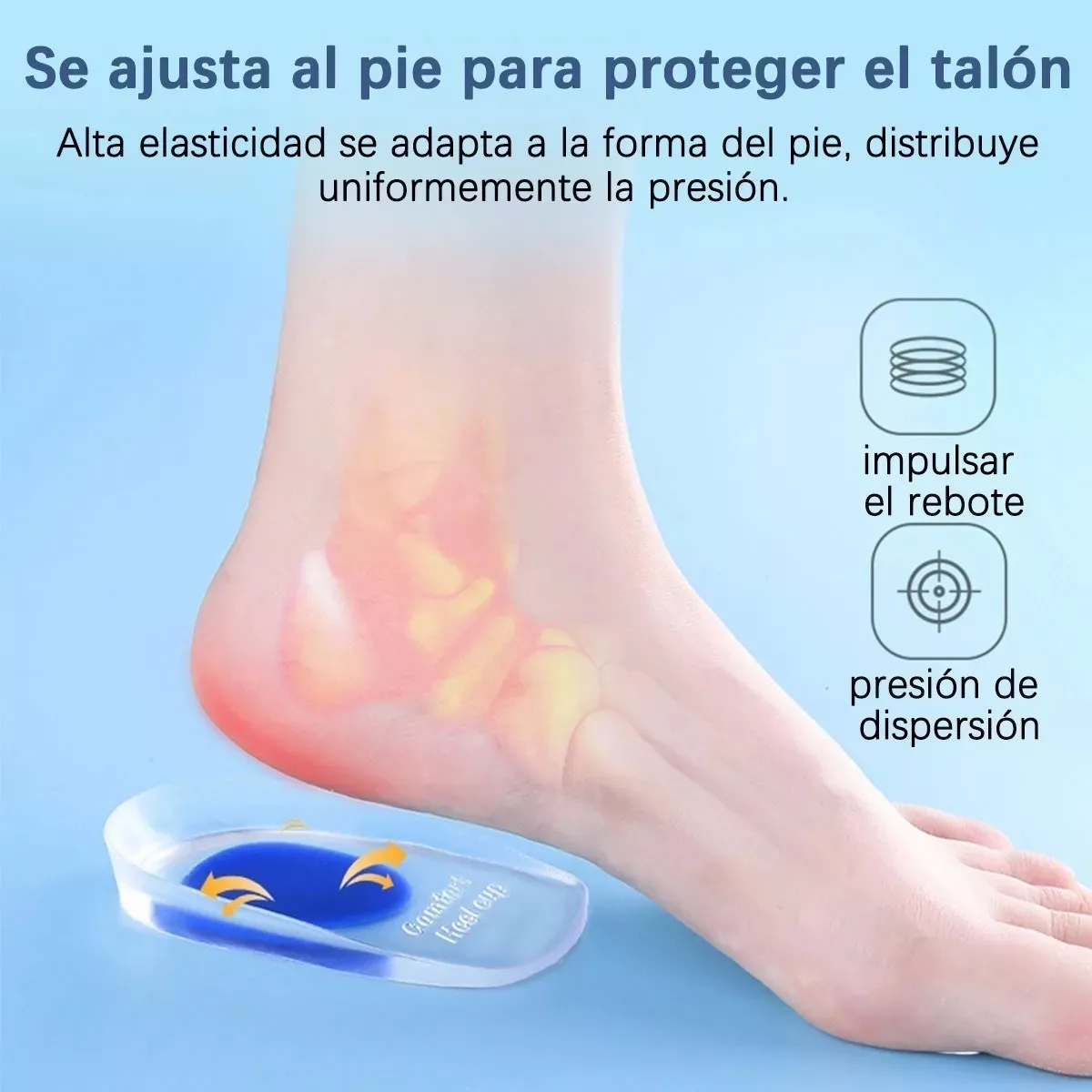 Foto 7 pulgar | Plantillas Ortopédica Taloneras Espolón Calcáneo 1 Par