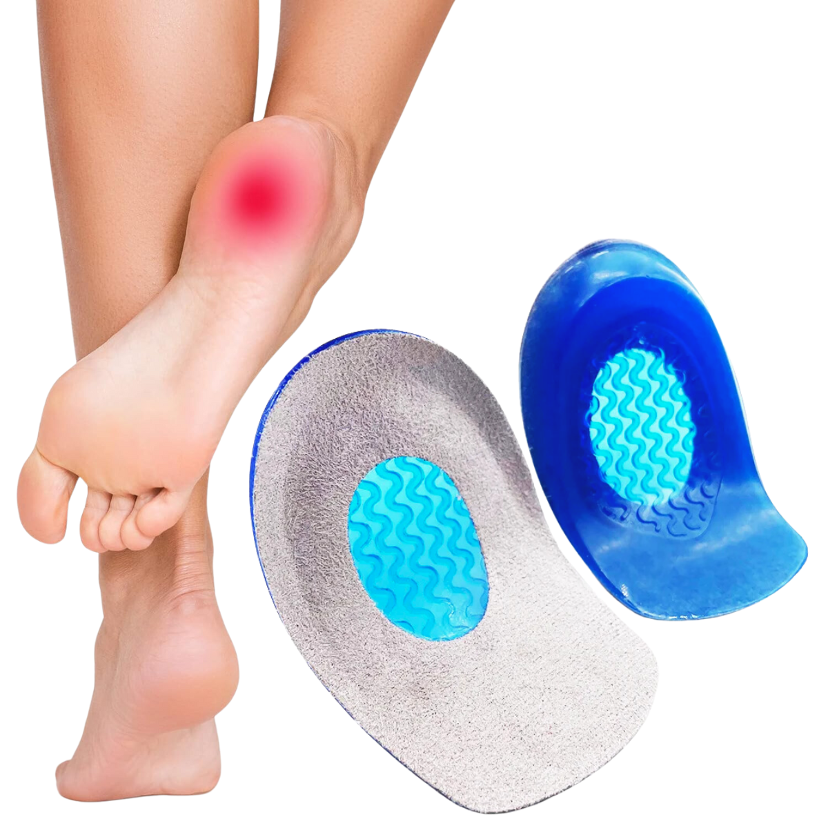 Talonera De Gel Para Descanso Espolón Y Dolor Talón Calidad