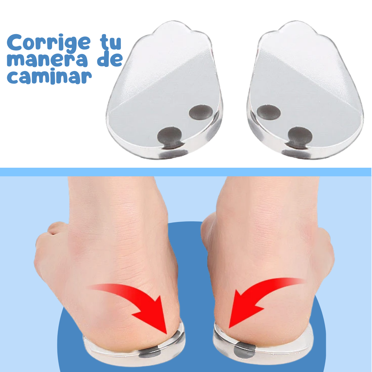 Foto 7 | Plantillas Ortopédica Silicon Pie Pronador Pierna Arqueada
