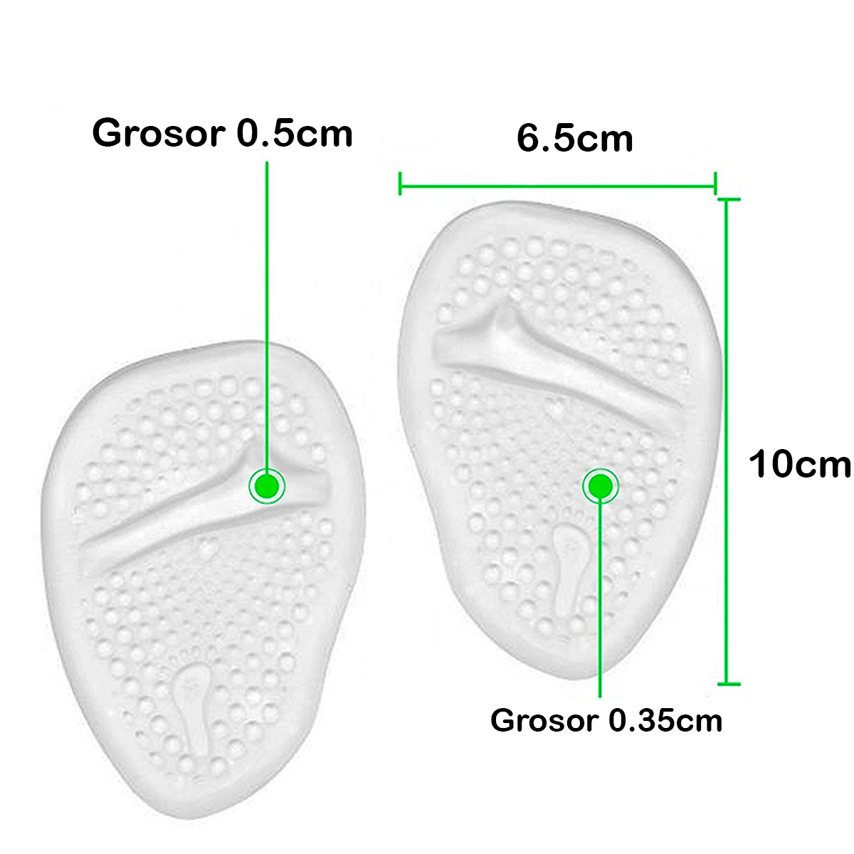 Foto 3 pulgar | Plantillas de Silicona Autoadhesivas 2 Piezas