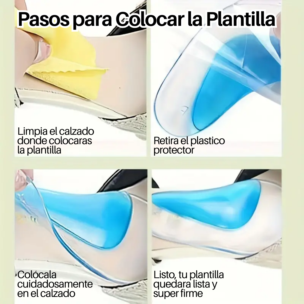 Foto 5 pulgar | Plantillas Ortopedicas Pie Plano de Gel 1 Par