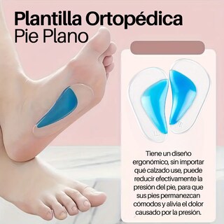 Foto 5 | Plantillas Ortopedicas Pie Plano de Gel 1 Par