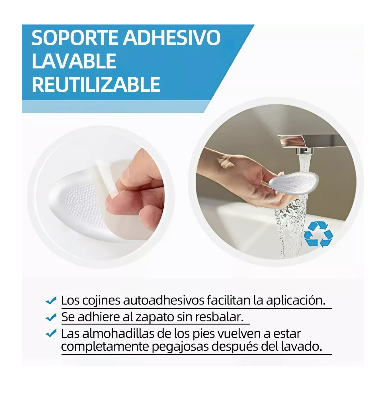 Foto 5 | Protector Almohadillas Para Pies Para Antepiéde 5 Pares, Transparente