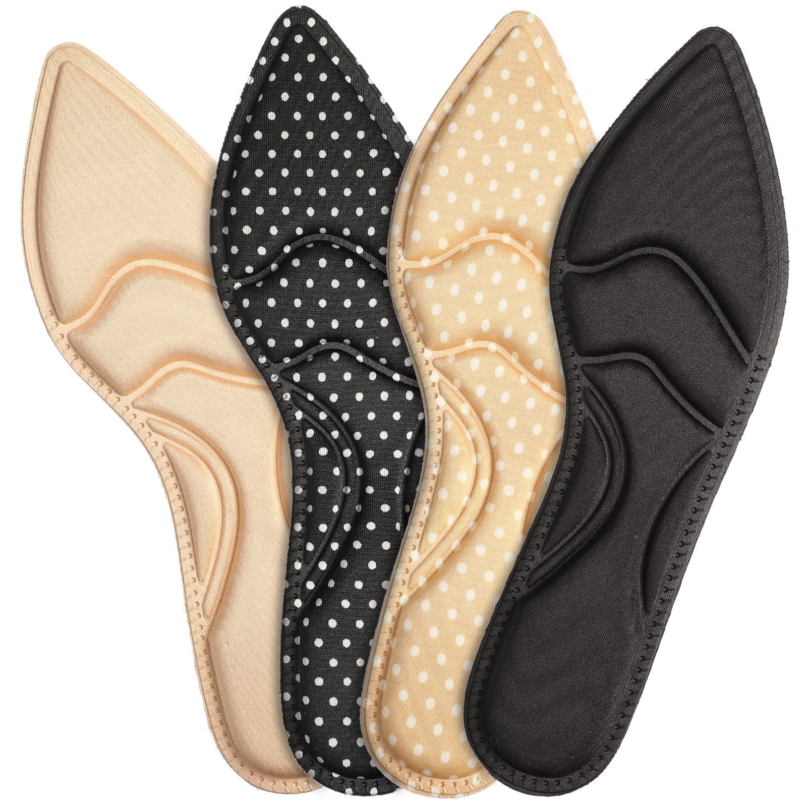Plantillas Para Zapatos De Tacón Alto, 4 Pares De Cojines Transpirables Para Mujer - Venta Internacional.