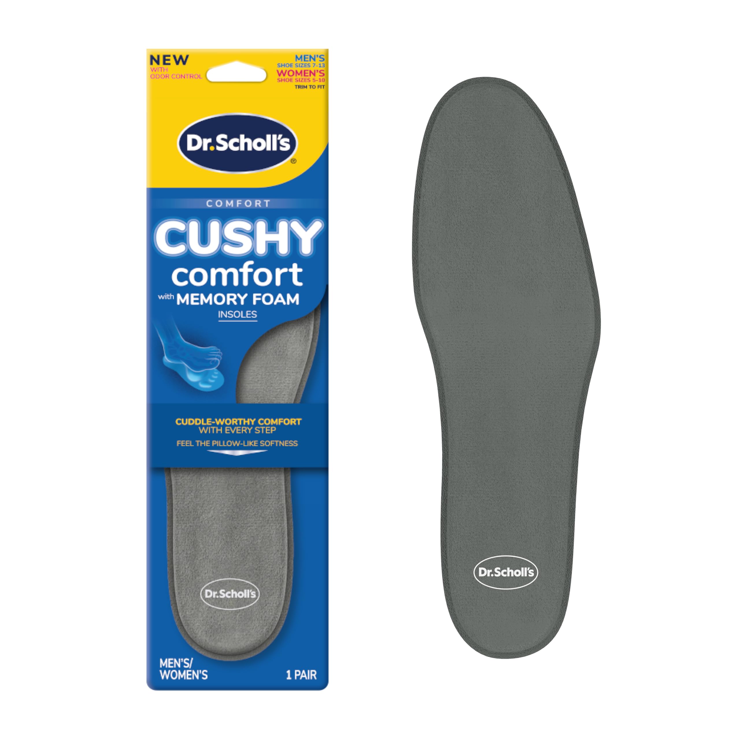 Foto 1 | Plantillas De Espuma Viscoelástica Cushy Comfort De Dr. Scholl's, 1 Par - Venta Internacional.